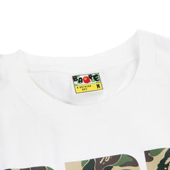 BAPE Type Logo Camo Tee (White)