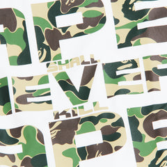 BAPE Type Logo Camo Tee (White)