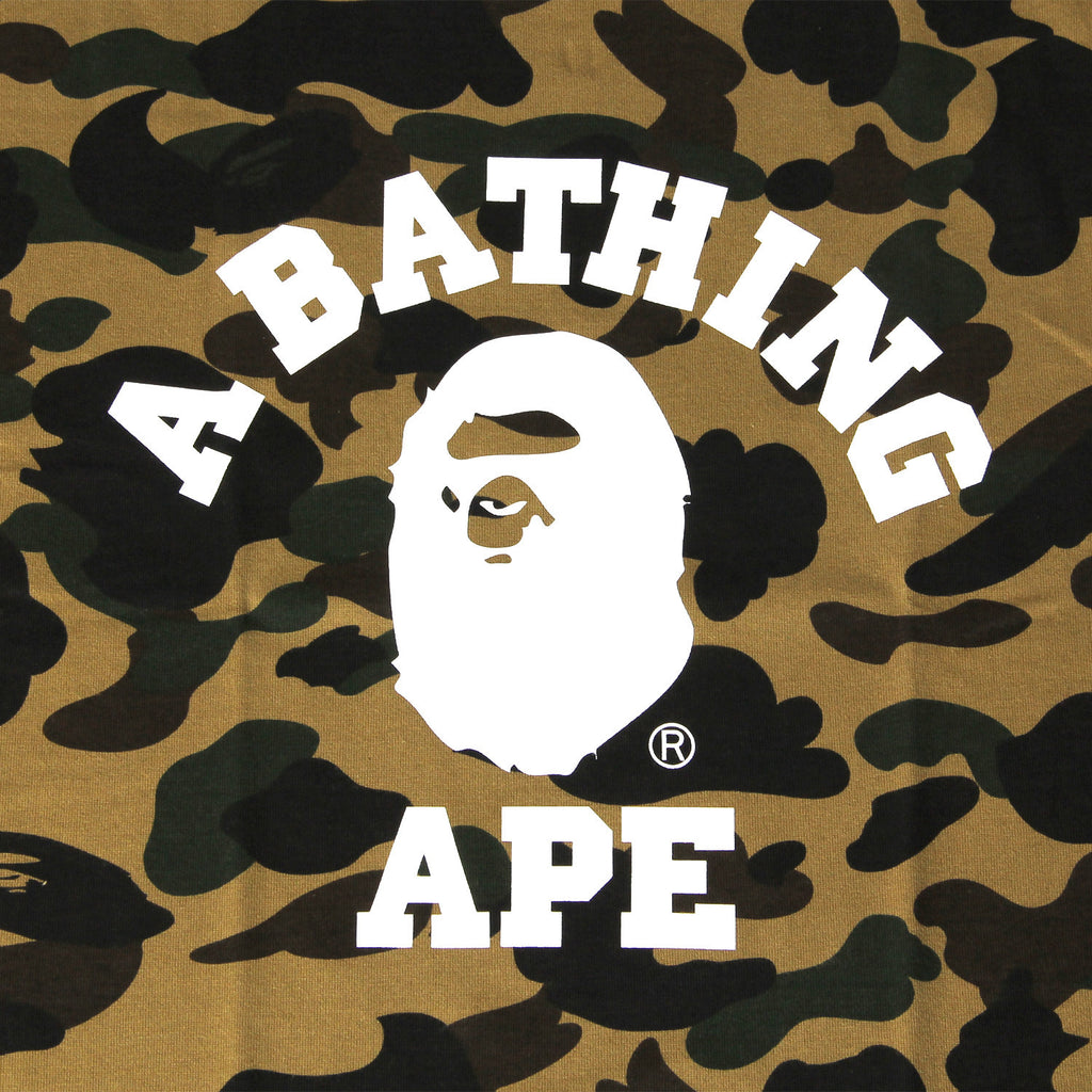 BAPE COLLEGE LOGO sold CAMO TEE