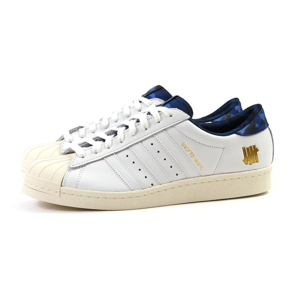 Adidas Superstar 80v UNDFTD X BAPE White White
